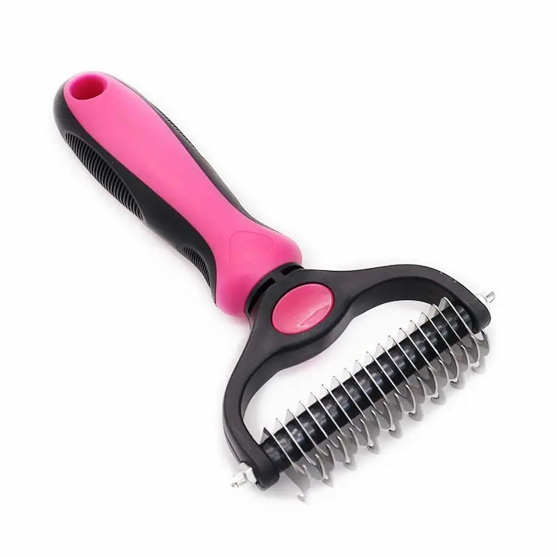 Ultimate Pet Grooming Brush for Dogs & Cats – Double-Sided Shedding Tool for Effortless Grooming and Clean Homes
