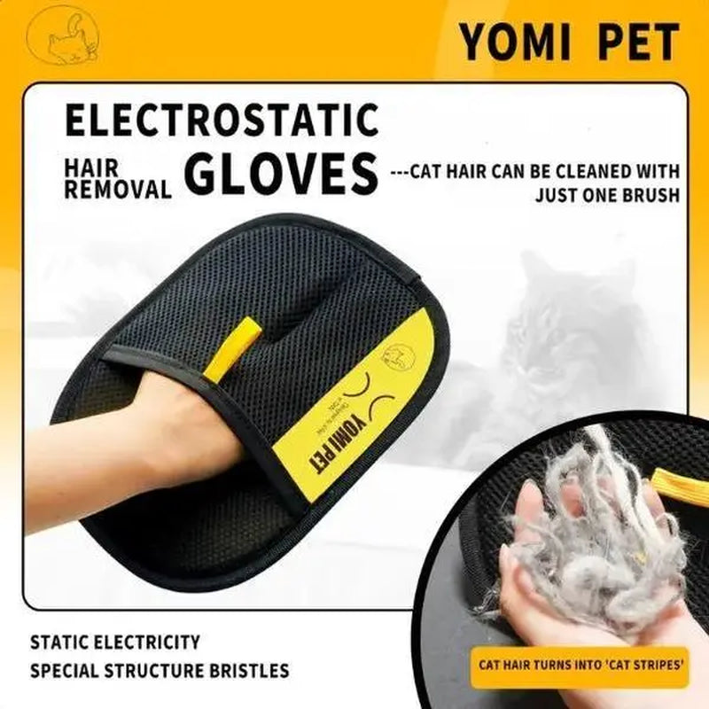 Ultimate Pet Hair Removal Gloves for Cats & Dogs - Effortless Grooming and Cleaning for Your Home!