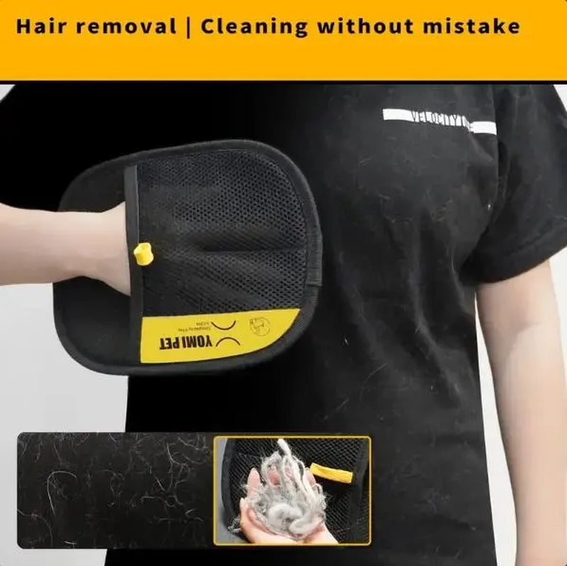 Ultimate Pet Hair Removal Gloves for Cats & Dogs - Effortless Grooming and Cleaning for Your Home!