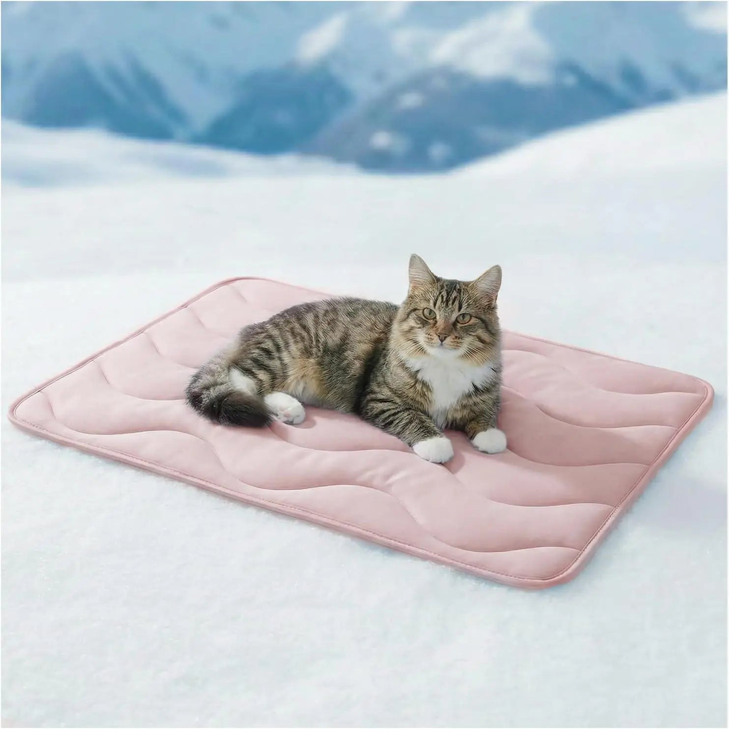 Premium Dog Cooling Mat for Large Dogs - 30"x20" Self-Cooling Pet Pad, Durable & Portable for Indoor/Outdoor Use, Thickened Cool Fiber, QMAX>0.5, Summer Essential, Blue